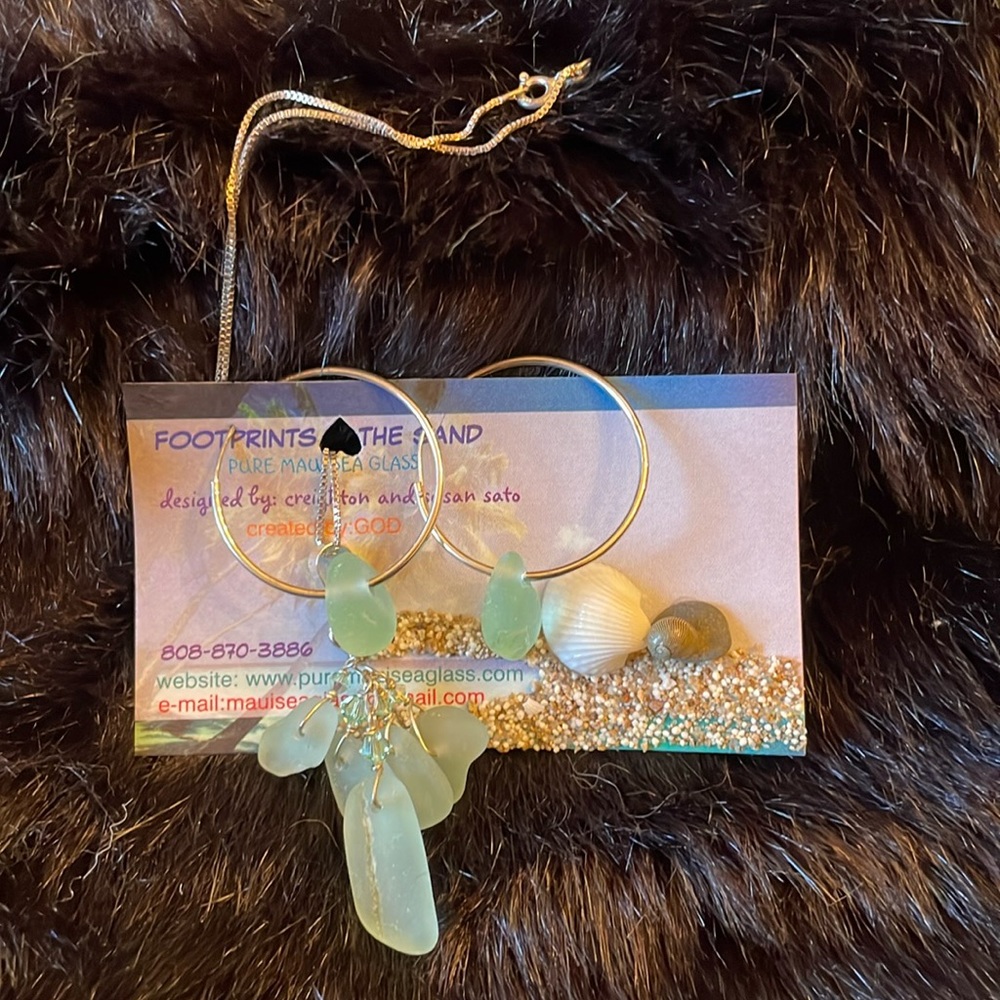Silver and Seaglass Jewelry Maui